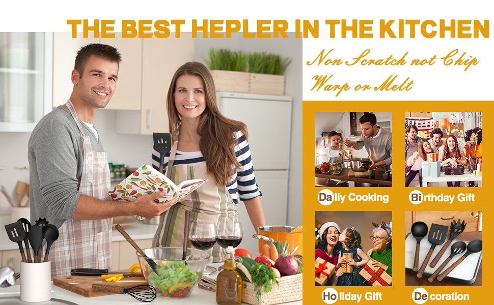 product-970-600 silicone kitchen utensils factory