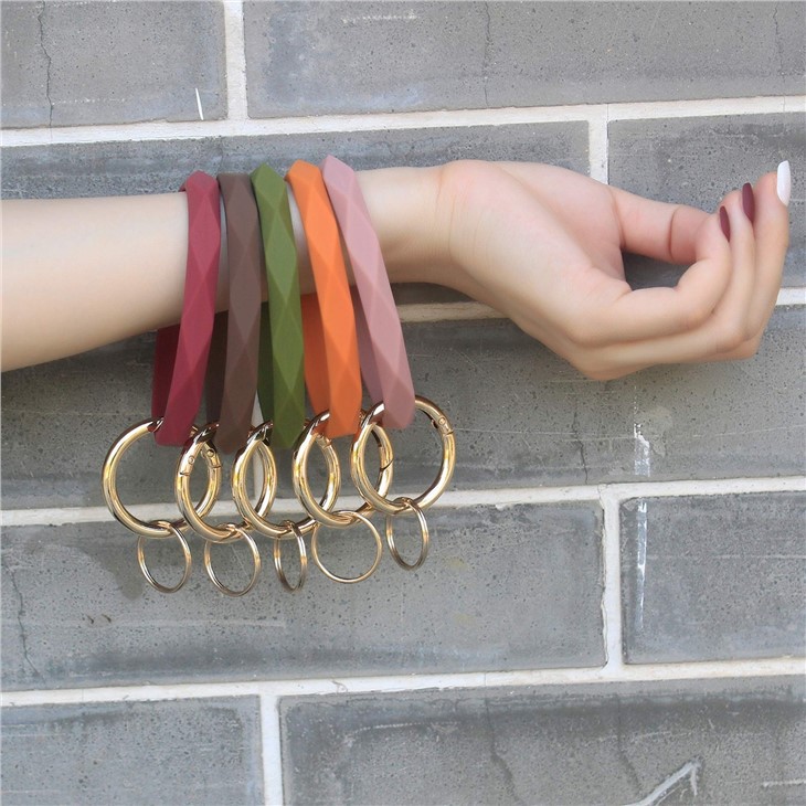 Silicone Bracelet Keychain